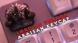 Lord of Terror Artisan Keycap Unboxing & Short Typing Sounds (CTRL, Holy Panda, SA Keycap)