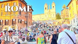 [4K WALK] Rome, Italy Walking Tour 2024 Summer / 60fps HDR