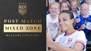 POST-MATCH MIXED ZONE: Mallory Swanson | USWNT vs. Iceland | October 27, 2024