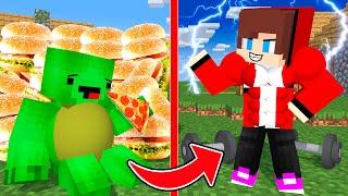 MAIZEN : JJ and Mikey From Fat to Strong - Minecraft Animation JJ & Mikey