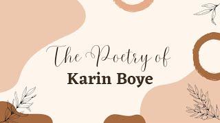 Youth Poetry Contest Prompt - The Poetry of Karin Boye