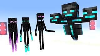 Monster Fight: TITAN WITHER VS ENDERMAN BROTHERS -Minecraft Animation