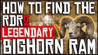 HOW TO FIND THE LEGENDARY BIGHORN RAM AND GET A PERFECT HIDE | RED DEAD REDEMPTION 2 | LOCATION