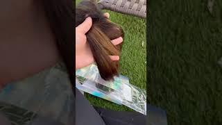 Human hair extensions for 58$ wow #fashion #hairextensions #amazon