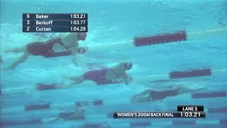 World Medallist Kathleen Baker vs Newcomer Katharine Berkoff | Women’s 200m Back A Final