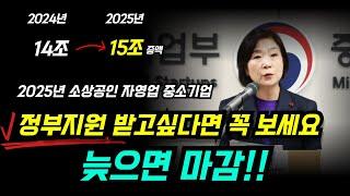 정부지원금 창업지원금 2025년 예산 쏟아진다 빠르게 안보면 나만 손해!!