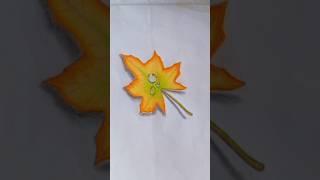 Easy Maple Leaf Drawing #shorts #drawing #art #artwork #draw
