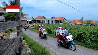 village life in indonesia, 30 minutes walk in Madura village, rural Indonesia