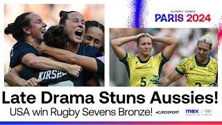 Australia stunned by last-gasp try as US win Olympic rugby sevens bronze medal  | #Paris2024