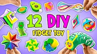 Let’s Make 12 MOST VIRAL Paper Fidget Toy Crafts || EASY TUTORIAL