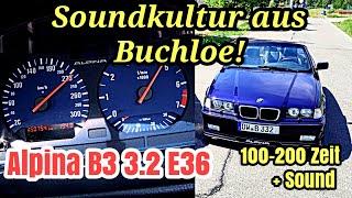 Alpina B3 3.2 E36 - Soundkultur aus Buchloe! 100-200 Zeit + Sound | Dragy GPS 2024