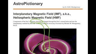 interplanetary magnetic field (IMF), a.k.a., heliospheric magnetic field (HMF)