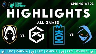 LEC Spring 2025 W7D3 | LEC Highlights ALL GAMES by Onivia