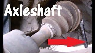 Volvo S60 V70  How to remove left axle shaft from the transmission - if it's not stuck 2001-2009