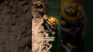 These are the enemies of the bees! || Bees vs Hornets #bees #hornet #fighting