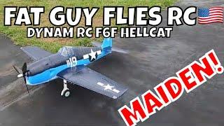 DYNAM F6F HELLCAT MAIDEN WITH ISSUES by FGFRC #Dynam_rc #rc #aviation