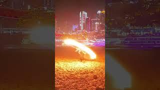 Tanjiro ignites the night with Flame Dance of the Fire God! #shorts