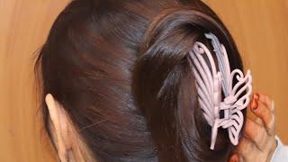 Quick & EasyCute Clutcher Bun Hairstyles | 5-Minute Daily Hairdos | Simple & Stylish Look for Girls