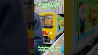 Class 323 Farewell Departure!#shorts #birmingham #trainspotting #trains