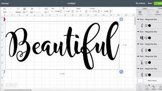 How to weld your letters in Cricut Design Space