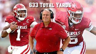 Hogs are UNSTOPPABLE vs. GSU | 633 Total Yards | 366 Pass Yards