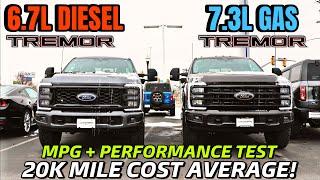 2024 Ford F350 Tremor Diesel VS F350 Gas MPG & Performance Test: 20k Cost Average Is How Much?