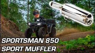 Best Sounding Sport Muffler for the Polaris Sportsman 850 & 1000s NEW from RPM!