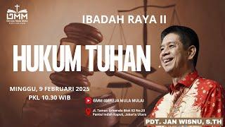 Sesi 2 - HUKUM  TUHAN - Pdt. Jan Wisnu, S.Th. (090225)