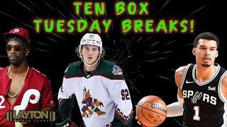 Ten Box Tuesday Breaks W/ Sam & Matt!