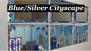 Blue/Silver Cityscape