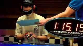 Daniel Sheppard former 4x4 Blindfolded Official World Record 3:17.41