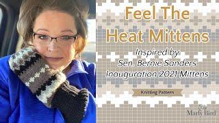 Knit your own Bernie Sanders' mittens | Feel The Heat Mittens by Marly Bird