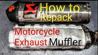 Repack of Motorcycle Exhaust  Muffler - Akrapovic