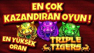  EN ÇOK KAZANDIRAN OYUN !  SLOT OYUNLARI  TRIPLE TIGERS 