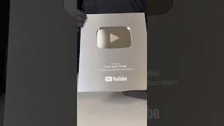 1st milestone new size silver play button unboxing #shorts