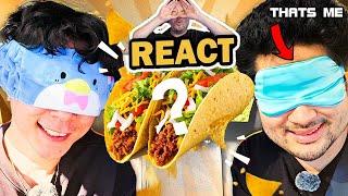 Blind Guess The Tacos Challenge! ft Seanic and Peter Park | Peter Park Reacts