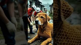 The rescue team saved the dog #dog #animals #humanity