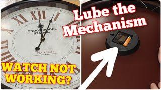 How to Repair Not working wall clock. Mechanism servicing.