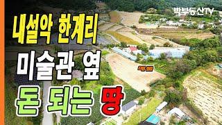 [4055] 내설악 한계리 미술관옆 돈되는땅 - 박부동산TV