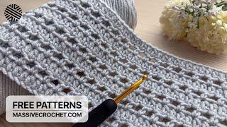 SUPER EASY Crochet Pattern for Beginners!️ Crochet Stitch for Baby Blanket & Bag