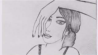 How to draw a girl step by step || Drawing with pencil || Laiba Art Studio