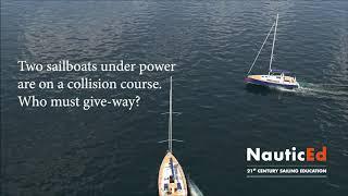 Sailing Rules Give-way for powerboats