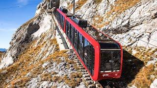 Cab ride Pilatus Bahn, Luzern Switzerland | Alpnachstad to Pilatus | 4K 60p HDR Train driver view