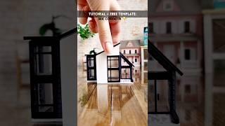 Barbie got a DOLLHOUSE!  Super SMALL & Modern (+ made with PAPER! ) #dollhouse #miniatures