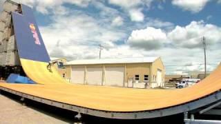 HUGE ramp/quarterpipe for Kevin Robinson's BMX jump