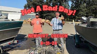 Crabbing In Newport, Oregon With My Wife. Alan Was In His Boat.  #bay #dungeness #crabbing