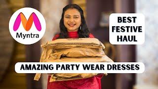 Best Myntra Festive Wear Haul | Myntra Party Wear Dress Haul