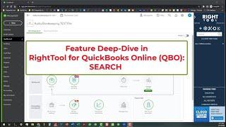 RightTool for QuickBooks Online (QBO) - SEARCH Deep-Dive