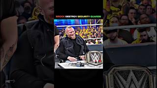 BROCK LESNAR DESTROY SECURITY GUIDE  || EDIT #shorts #viral #romanreigns