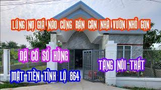 MS:24421 Nhà vườn đẹp mặt tiền tỉnh lộ 864 - Để lại hết nội thất huyện chợ gạo tiền giang.